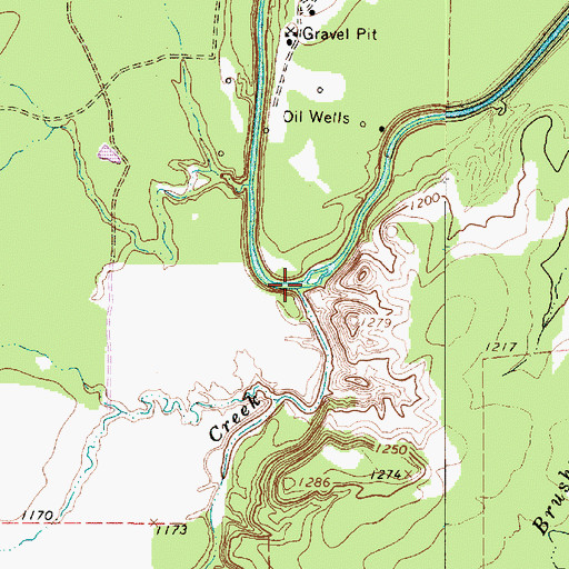 Topographic Map of Foyle Creek, TX