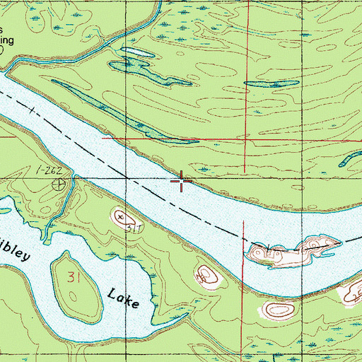 Topographic Map of Earl Bar, AL