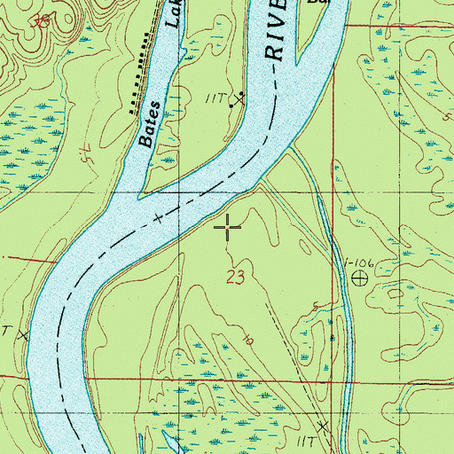 Topographic Map of East Maher Landing, AL