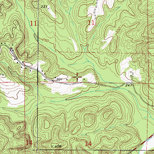 Topographic Map of First Century Church, AL