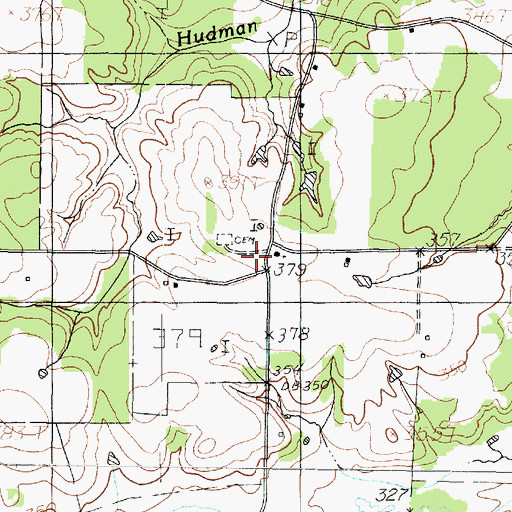 Topographic Map of Friendship Church, TX