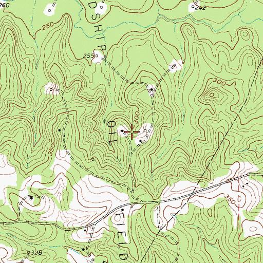Topographic Map of Friendship Oil Field, TX