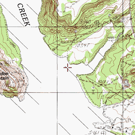 Topographic Map of Frog Branch, TX