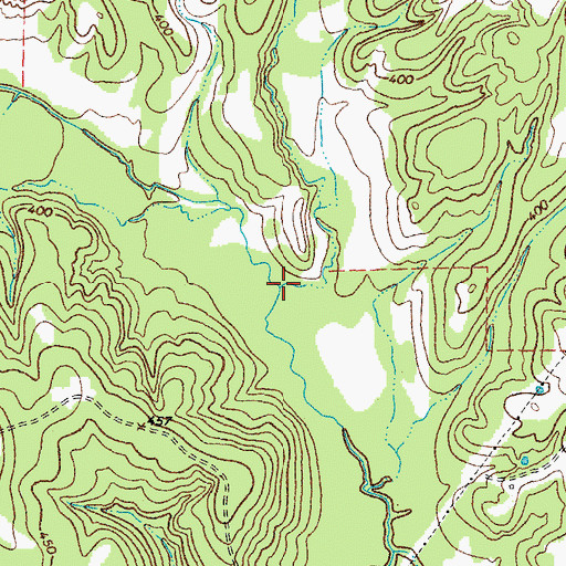 Topographic Map of Frog Creek, TX