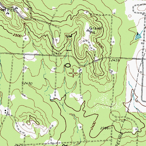 Topographic Map of Fuller Oil Field, TX