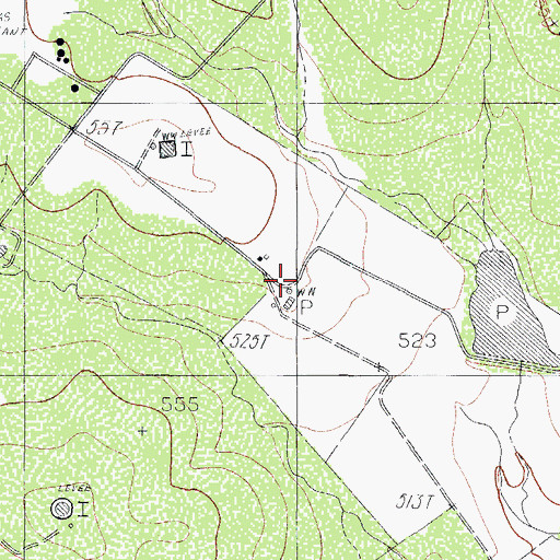 Topographic Map of G Boyd, TX