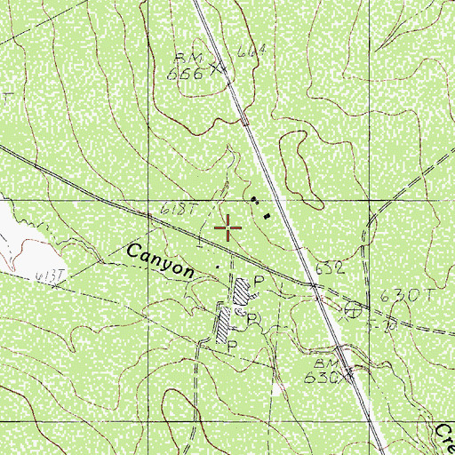 Topographic Map of G Lyles, TX