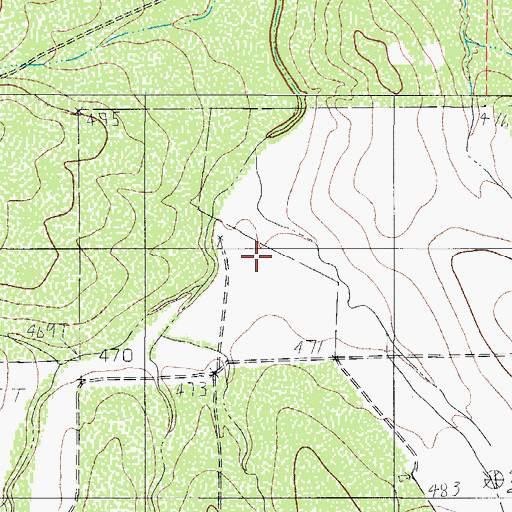 Topographic Map of G Sutton, TX