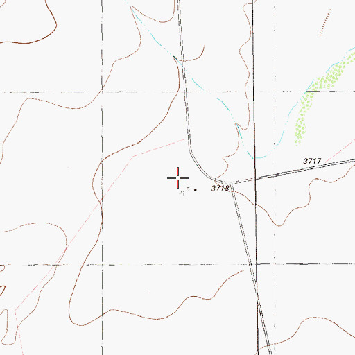 Topographic Map of Gage Indian Creek Ranch, TX