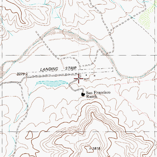 Topographic Map of Gage Ranch, TX