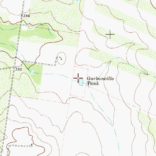 Topographic Map of Garbancillo Tank, TX