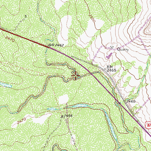 Topographic Map of Gardener Draw, TX