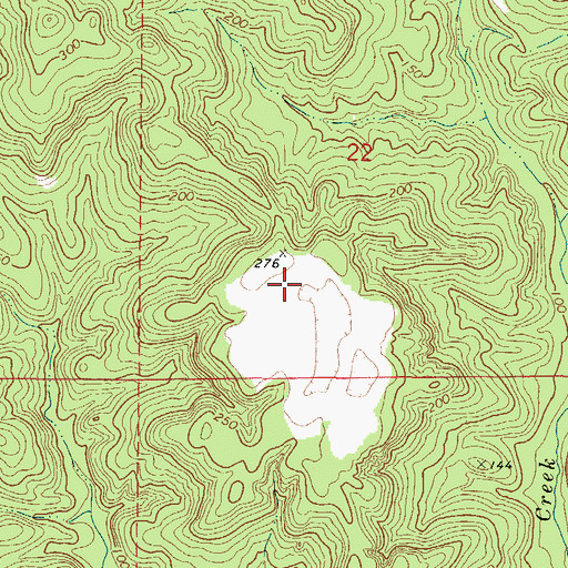 Topographic Map of High Bluff (historical), AL