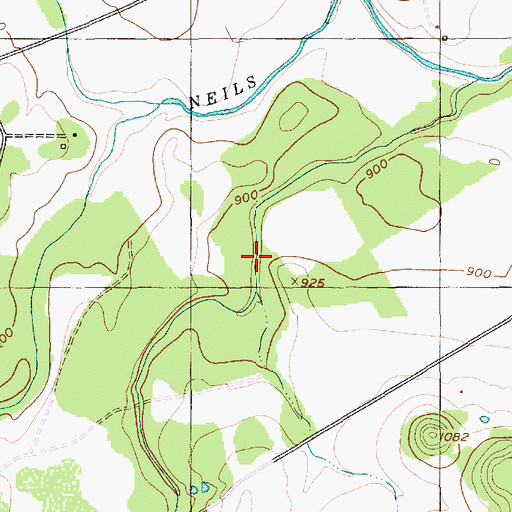 Topographic Map of German Valley, TX