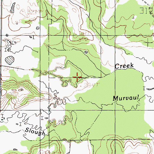 Topographic Map of Glade Creek, TX