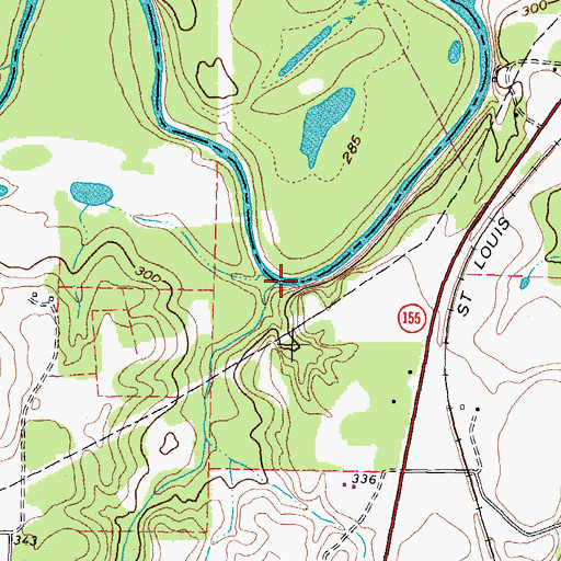 Topographic Map of Glade Creek, TX