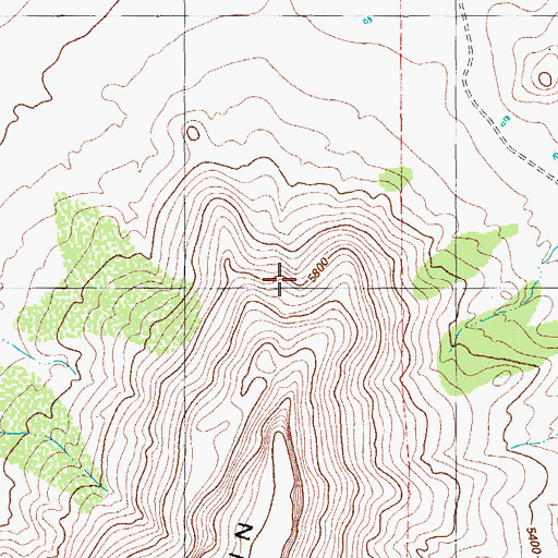 Topographic Map of Goat Mountain, TX
