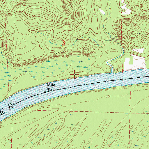 Topographic Map of Lombard Landing, AL