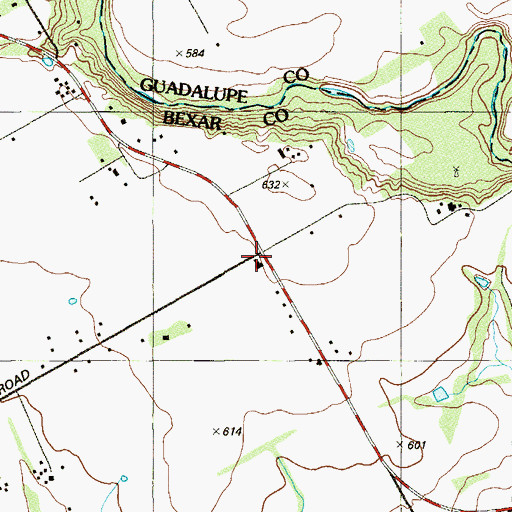 Topographic Map of Goebel School, TX