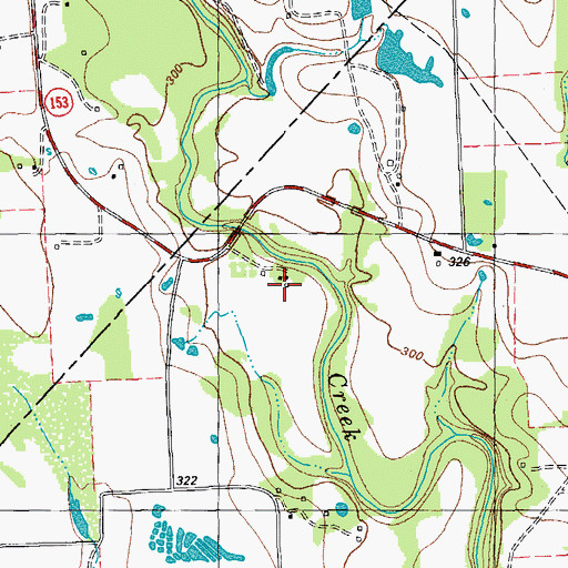 Topographic Map of Goebel Store, TX