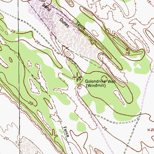Topographic Map of Golondrina Well, TX
