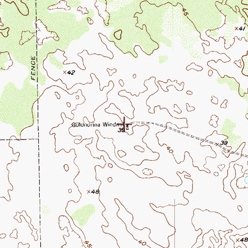 Topographic Map of Golondrina Windmill, TX