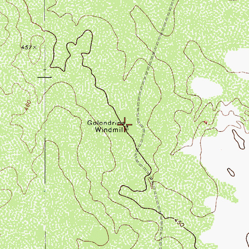 Topographic Map of Golondrina Windmill, TX