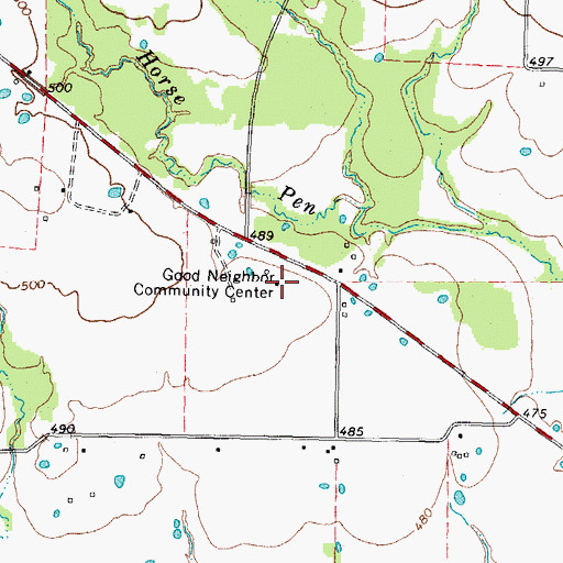 Topographic Map of Good Neighbor Community Center, TX