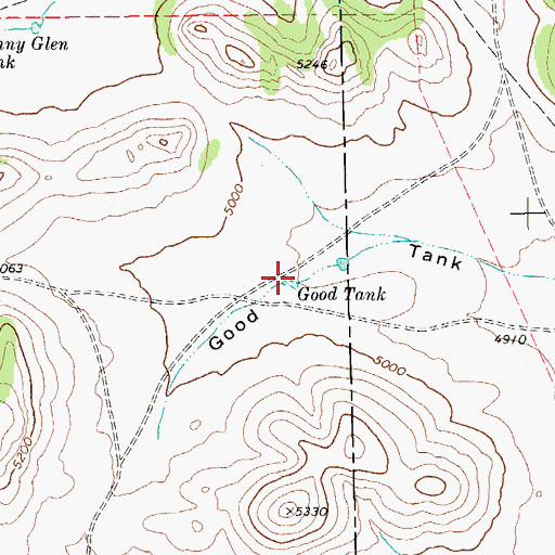 Topographic Map of Good Tank, TX