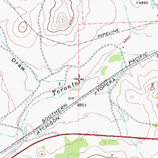 Topographic Map of Good Tank Draw, TX