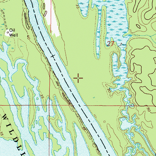 Topographic Map of Mays Woodyard Landing (historical), AL