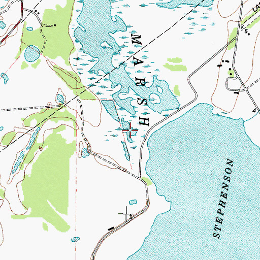 Topographic Map of Gordy Marsh, TX