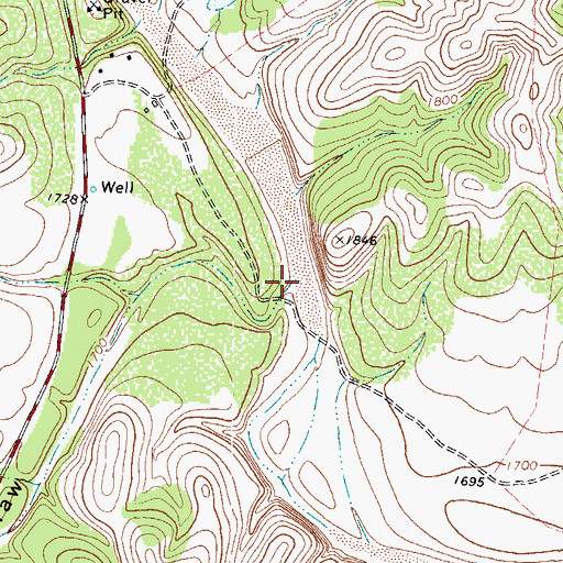 Topographic Map of Government Draw, TX