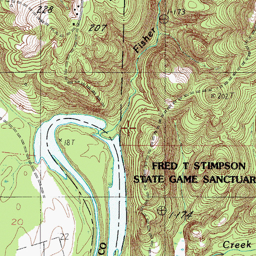Topographic Map of Paynes (historical), AL