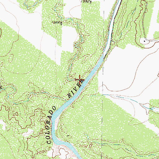 Topographic Map of Granger Creek, TX