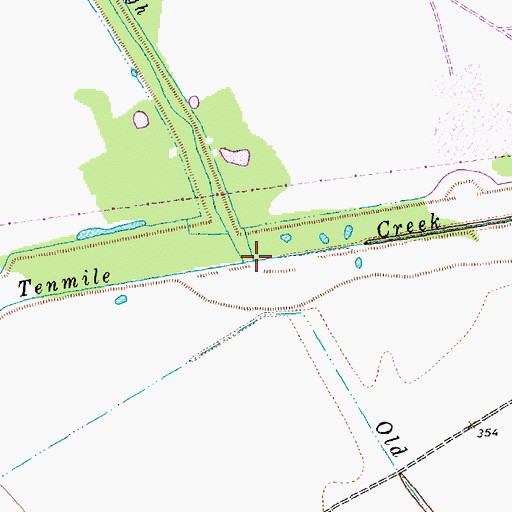Topographic Map of Gravel Slough, TX