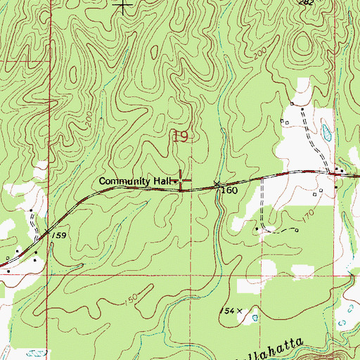 Topographic Map of Reid School (historical), AL