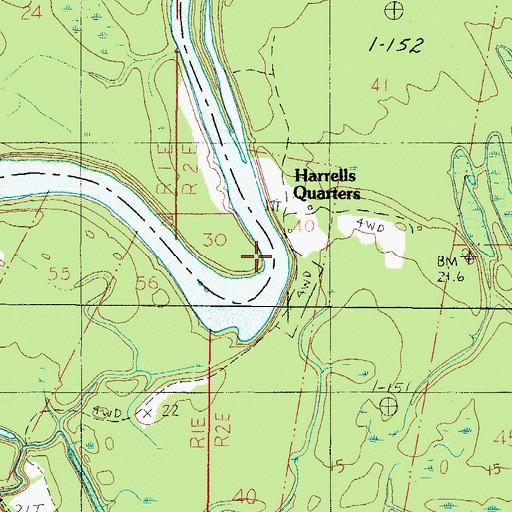Topographic Map of Saint Nicholas Point, AL