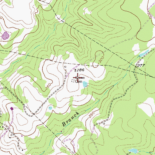 Topographic Map of Grewe Cemetery, TX