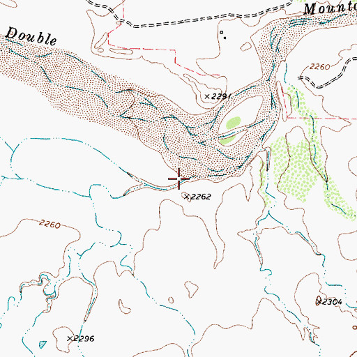 Topographic Map of Griffin Creek, TX
