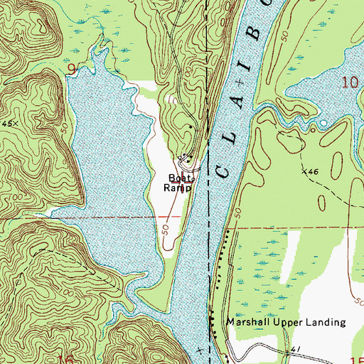 Topographic Map of Silver Creek Park, AL