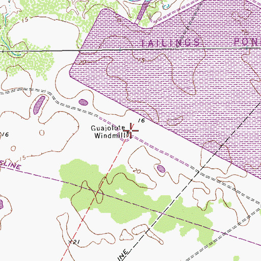 Topographic Map of Guajolote Windmill, TX