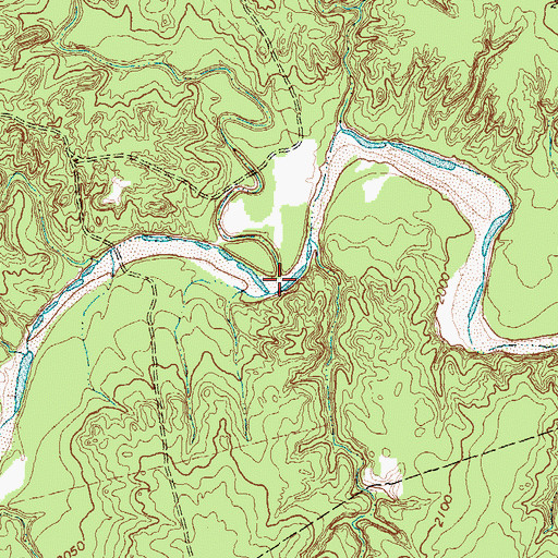 Topographic Map of Gyp Draw, TX