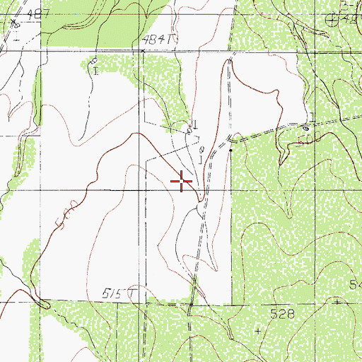 Topographic Map of H O Brien, TX
