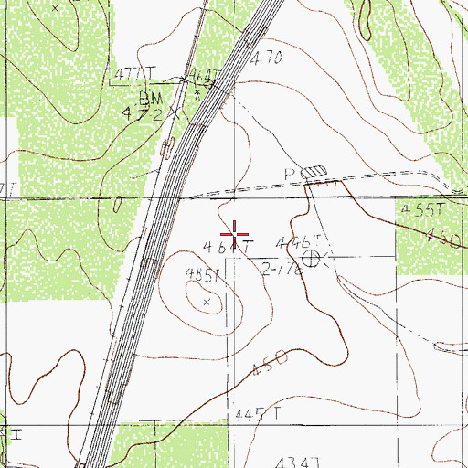 Topographic Map of H Pierson, TX