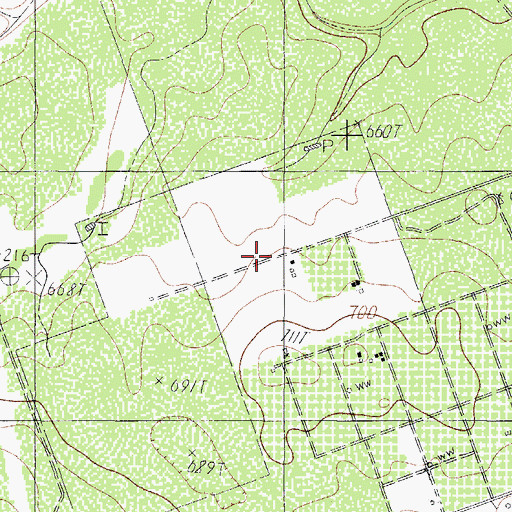 Topographic Map of H C Umburn, TX