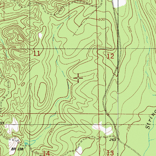 Topographic Map of Thompson Landing (historical), AL