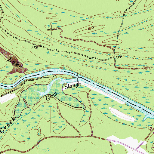 Topographic Map of Haggerty Creek, TX