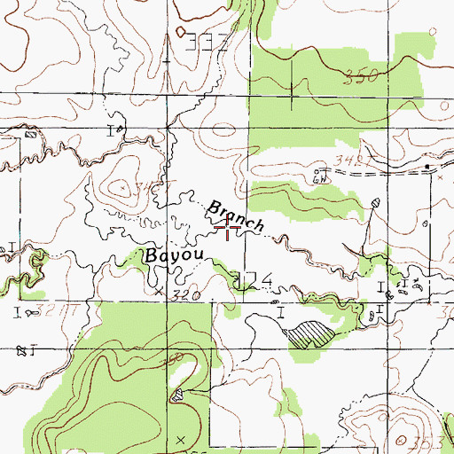Topographic Map of Hainty Branch, TX