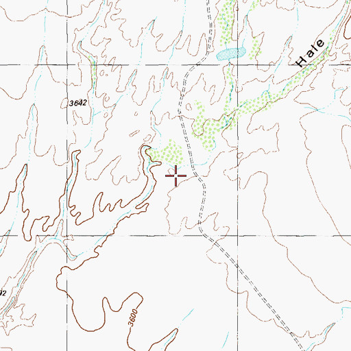 Topographic Map of Hale Cabin, TX
